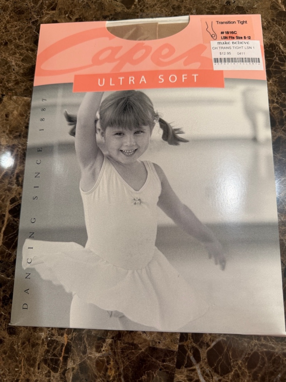 Capezio Kids Dance Transition Tights Ultra Soft NWT